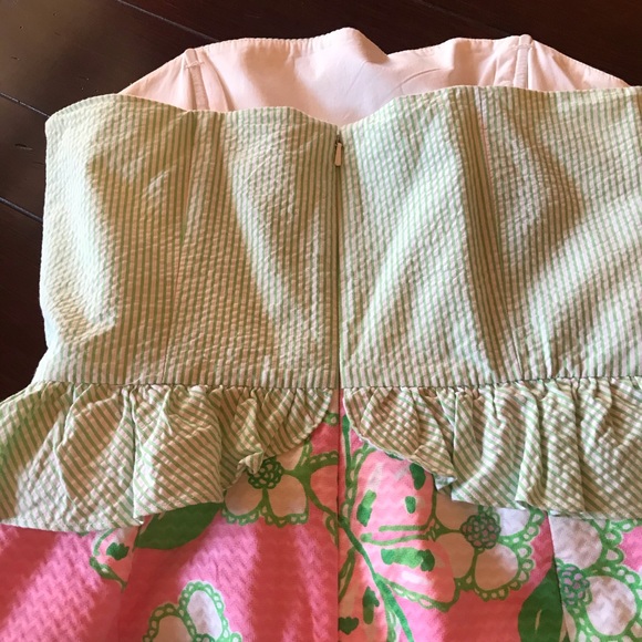 Lilly Pulitzer Pink&Green Dress Great Condition - Picture 6 of 8